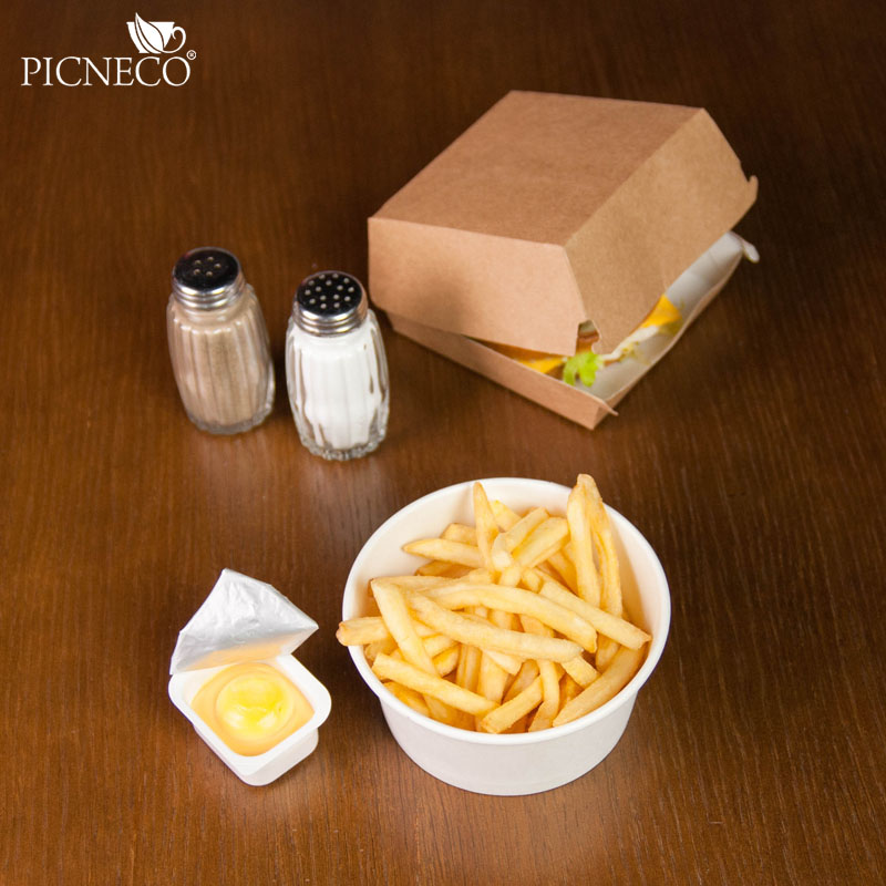 товар Бумажный одноразовый контейнер, белый, 300 мл (макс. 330мл) BK072