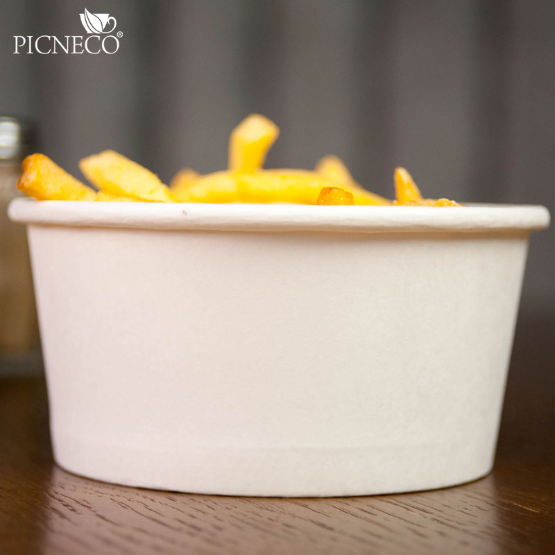 товар Бумажный одноразовый контейнер, белый, 300 мл (макс. 330мл) BK072