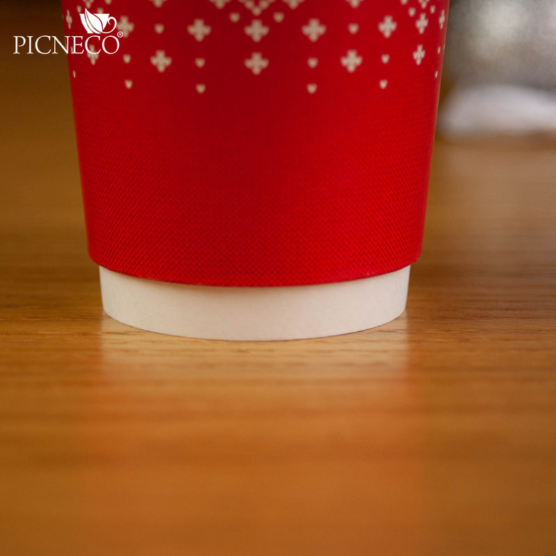 товар Бумажный новогодний стакан с рисунком "Свитер" 250 мл, двухслойный STD225Sw