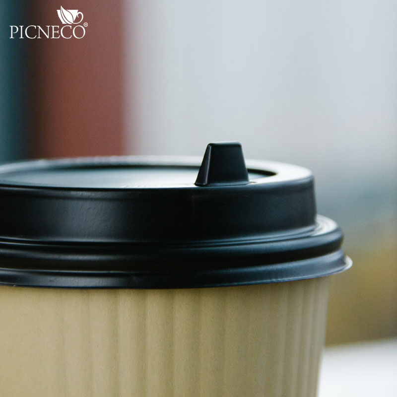 товар Крышка для бумажного стакана с откидным питейником, 90 мм, коричневая KRK190