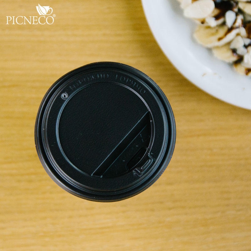 товар Крышка для бумажного стакана с откидным питейником, 90 мм, коричневая KRK190