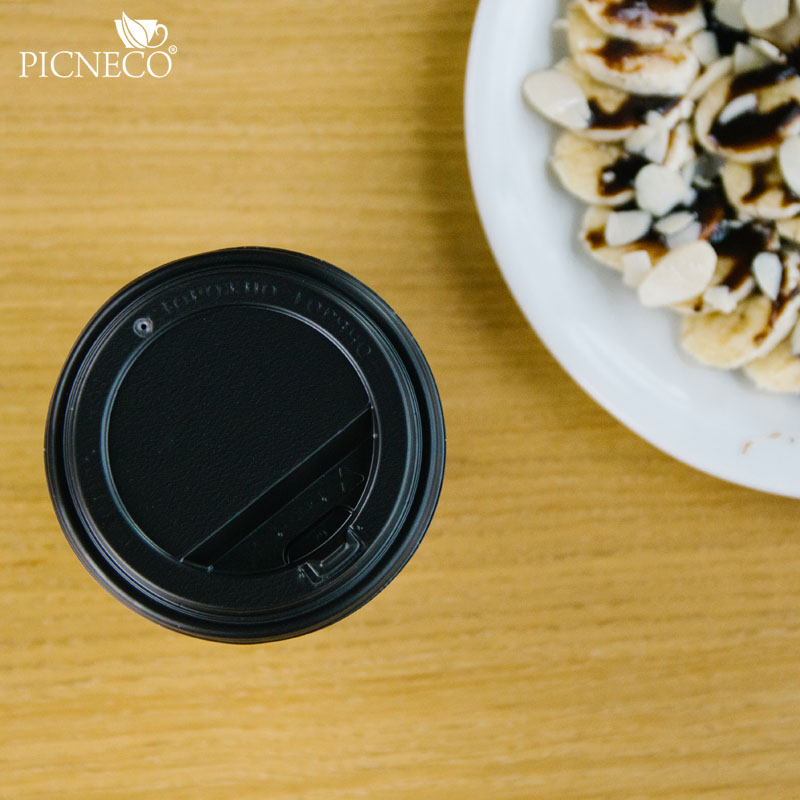 товар Крышка для бумажного стакана с откидным питейником, 90 мм, коричневая KRK190