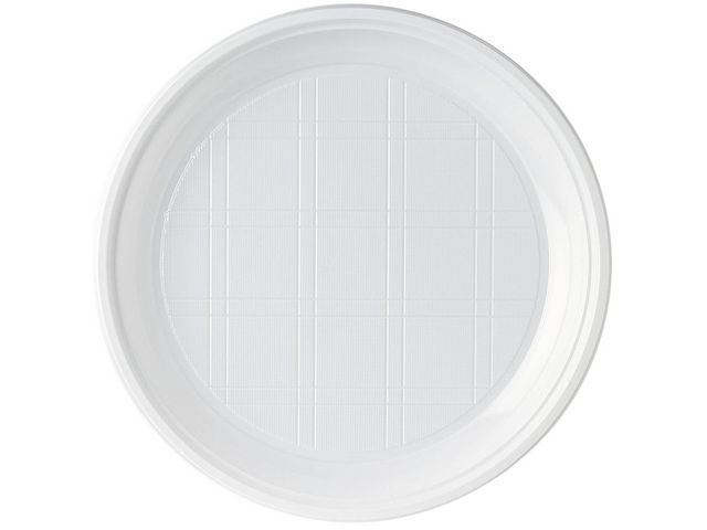 Пластиковая тарелка 205 мм, белая