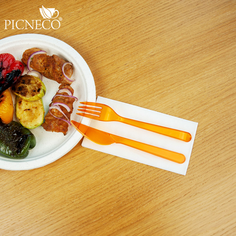 товар Пластиковый одноразовый оранжевый нож ПРЕМИУМ, 180 мм SPP203O