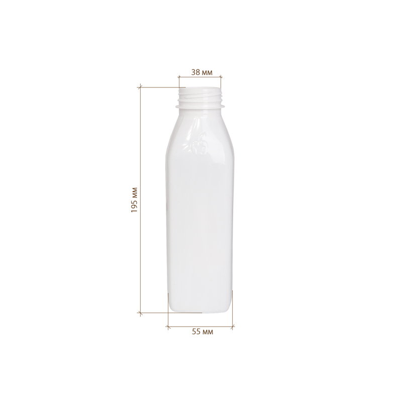 товар Бутылка ПЭТ 0.5 л матовая, горлышко 38 мм, квадратная BTM3805K