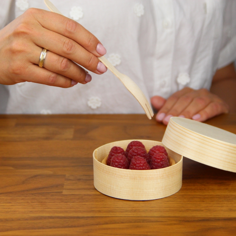 товар Деревянная круглая коробка с крышкой 95*35 мм DP9535