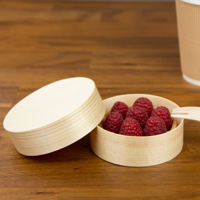 товар Деревянная круглая коробка с крышкой 95*35 мм DP9535