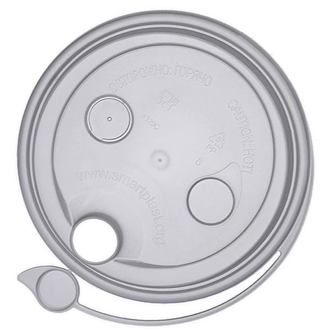 товар Крышка для стакана со съемным питейником 90 мм прозрачная, матовая KRPM090