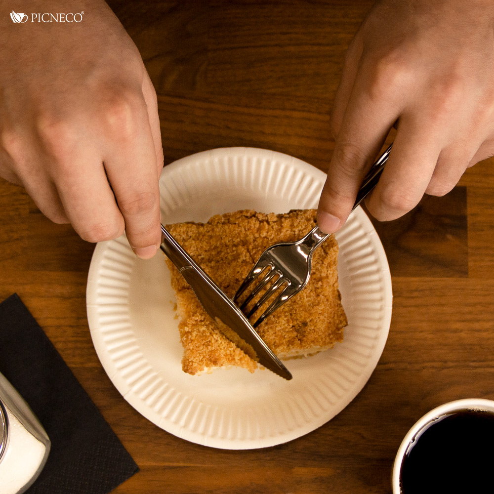 товар Пластиковый одноразовый нож металлик, 180 мм SPP103M