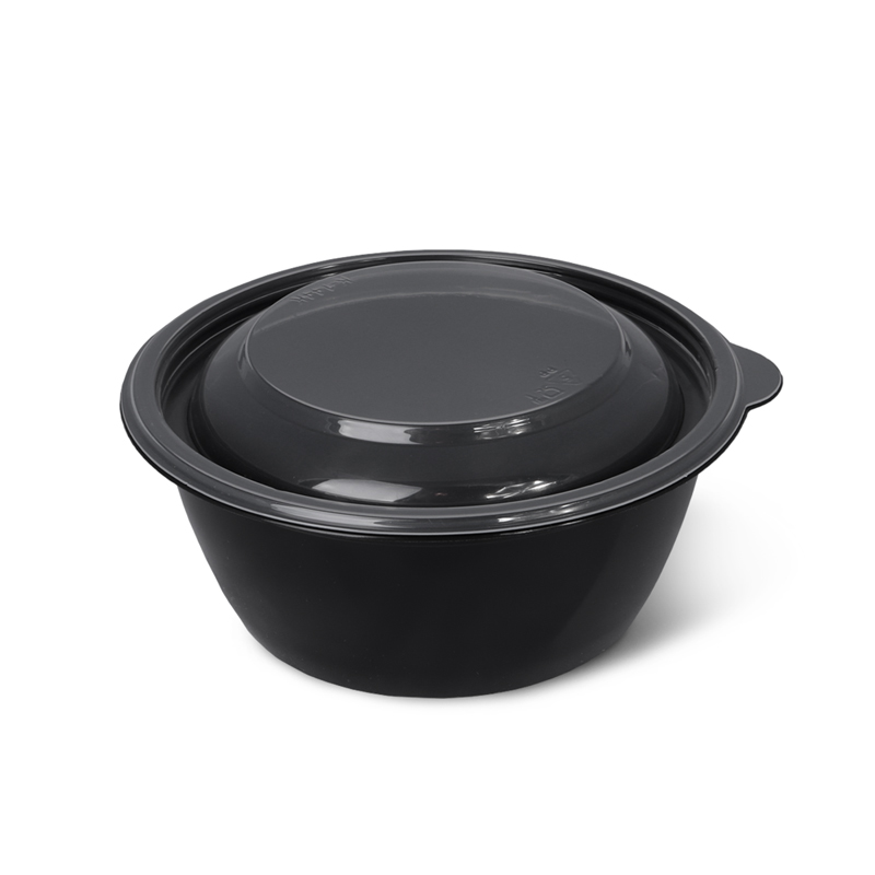 товар Контейнер круглый PP, черный, 144*59 мм, 500 мл, серия K-144 PK14450C