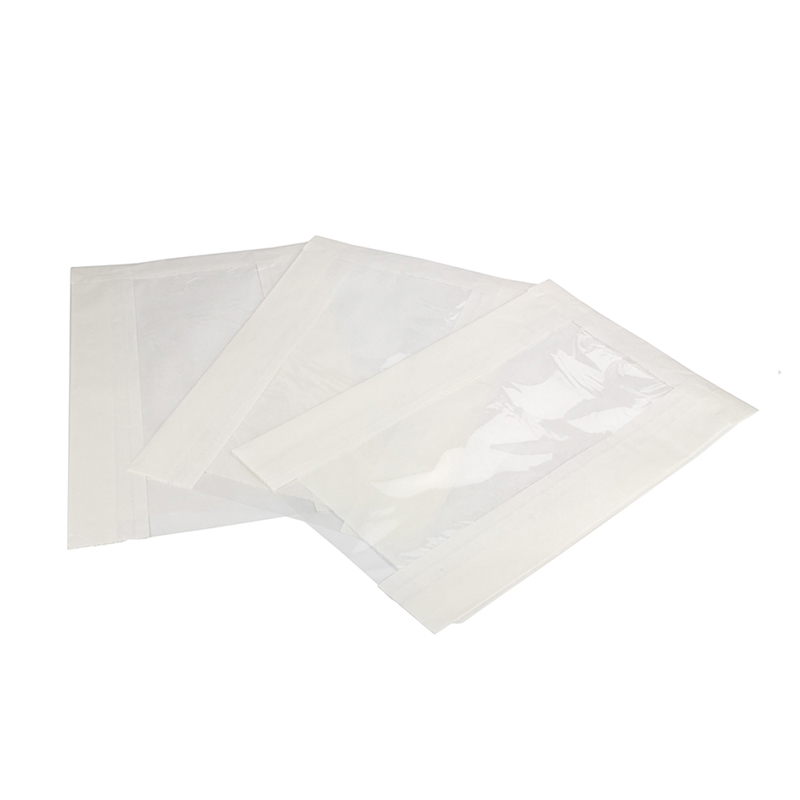 товар Бумажный пакет с плоским дном, 200(окно-100)*55*310 мм, белый V2-1027