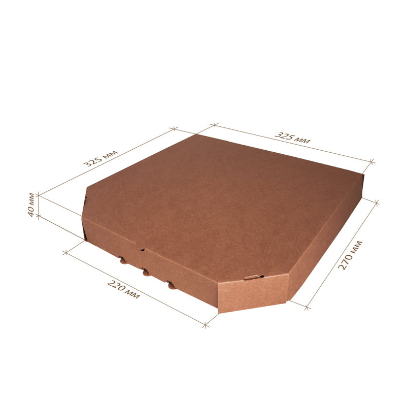 товар Коробка для пиццы 325*325*40 мм, крафт PZ132Kr