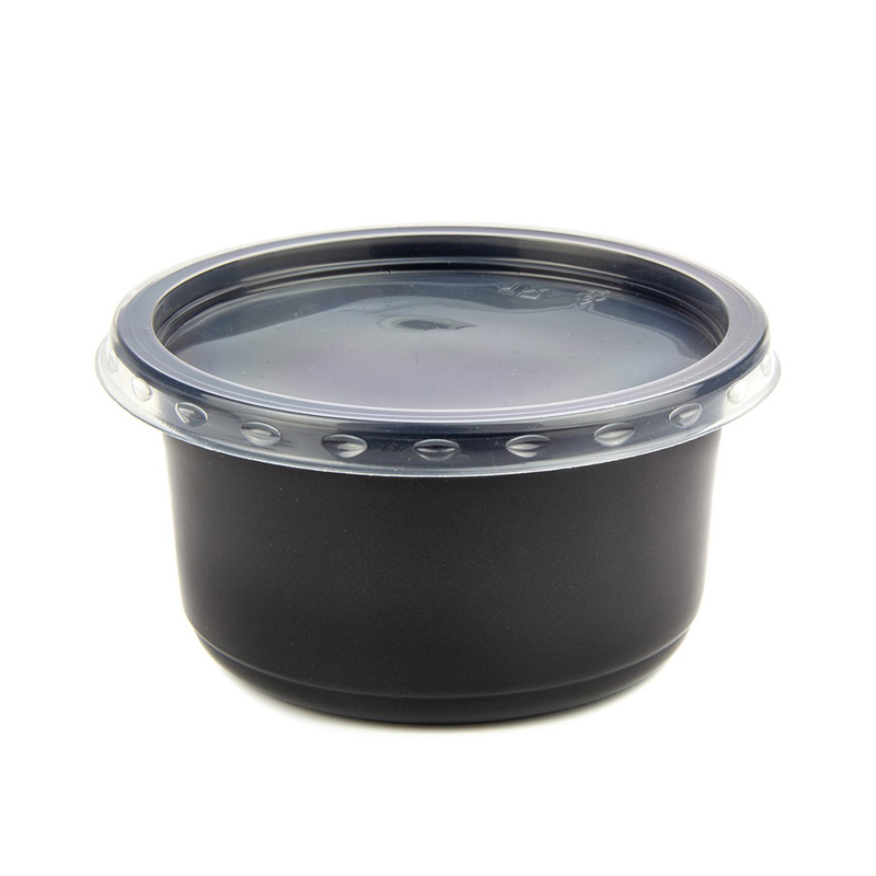 товар Контейнер круглый PP, черный, 115*58 мм, 350 мл, cерия СпК-115 V4-0029