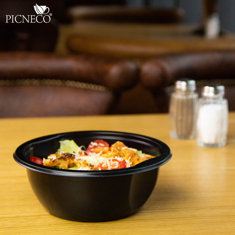 товар Контейнер круглый PP, черный, 150*55 мм, 600 мл, серия СпК-150 PK15060