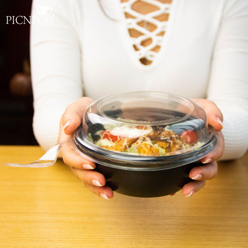 товар Контейнер круглый PP, черный, 150*55 мм, 600 мл, серия СпК-150 PK15060