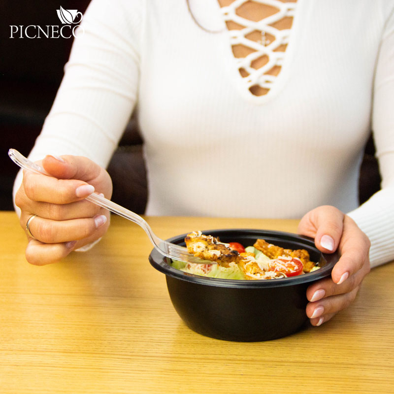 товар Контейнер круглый PP, черный, 150*55 мм, 600 мл, серия СпК-150 PK15060