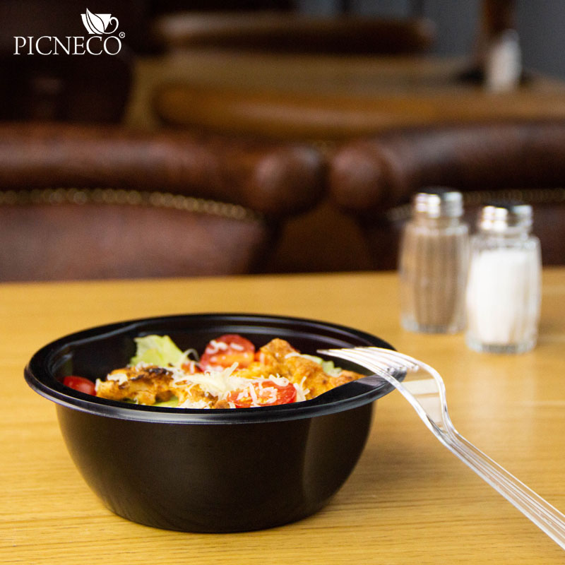 товар Контейнер круглый PP, черный, 150*55 мм, 600 мл, серия СпК-150 PK15060