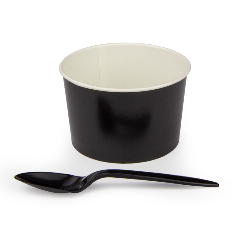 товар Ложка из кукурузного крахмала, черная, 145 мм SP015C