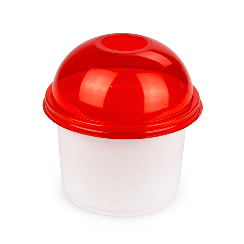 товар Круглый контейнер белый ПП (подходит под запайку), 250 мл, D=95 мм PK9525B