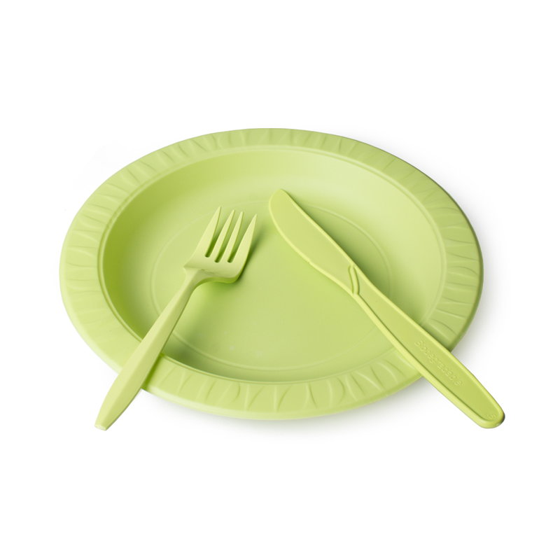 товар Одноразовая тарелка, зеленая, 178 мм TL027Z