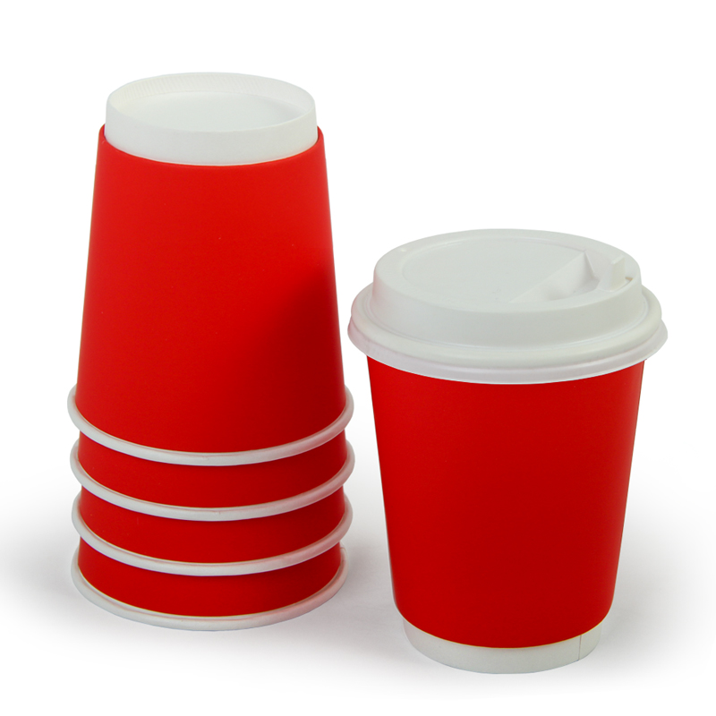 товар Бумажный двухслойный стакан 250 мл красный софт тач STDR025st