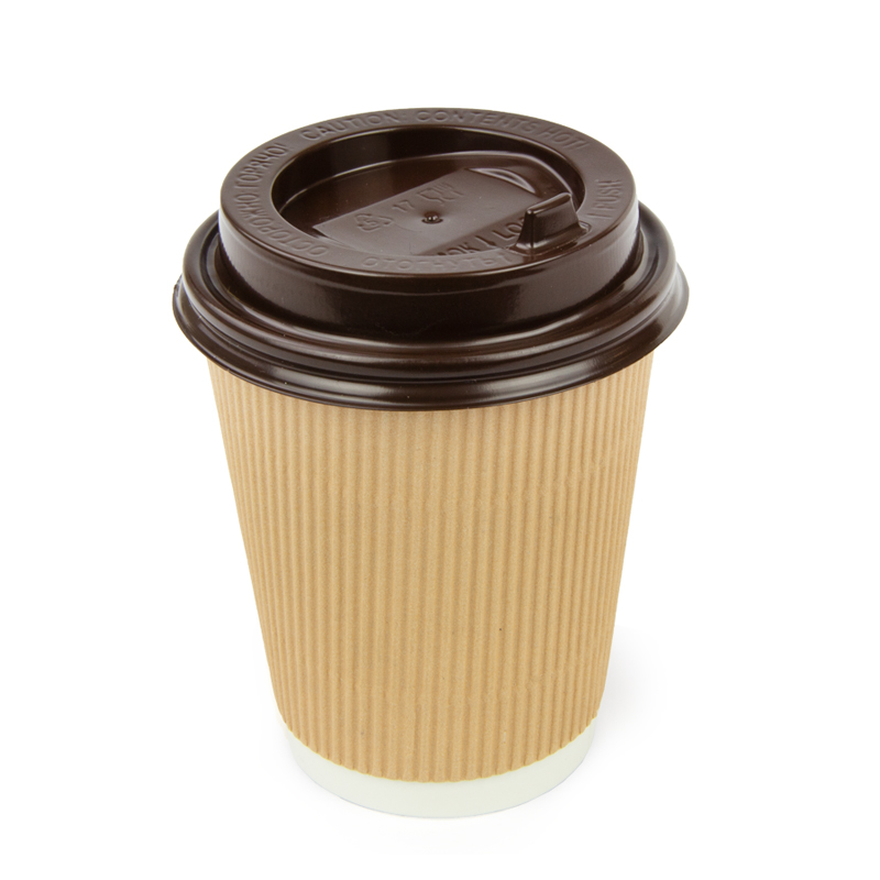 товар Крышка для горячих напитков с откидным питейником, коричневая глянцевая, 80 мм V3-0013