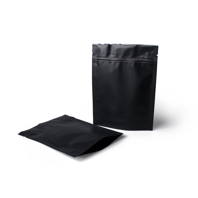 товар Дой-пак металлизированный пакет 135*175 мм, черный матовый, зип-лок замок ZL135Cm