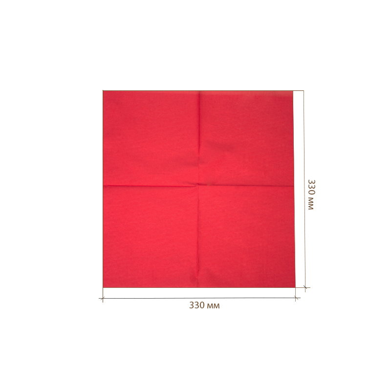 товар Салфетки 33х33 см, 1 слой, красные [300 шт в пачке] SL133R