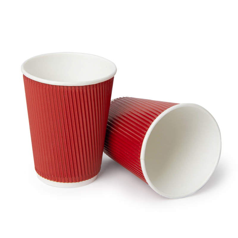 товар Гофрированный бумажный стакан 350 мл, красный STG035R