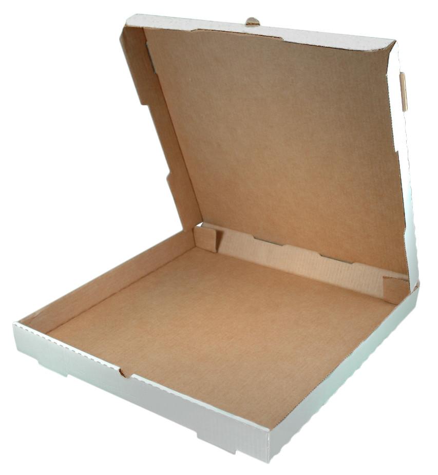 Коробка для пиццы 250х250х40 мм, белая