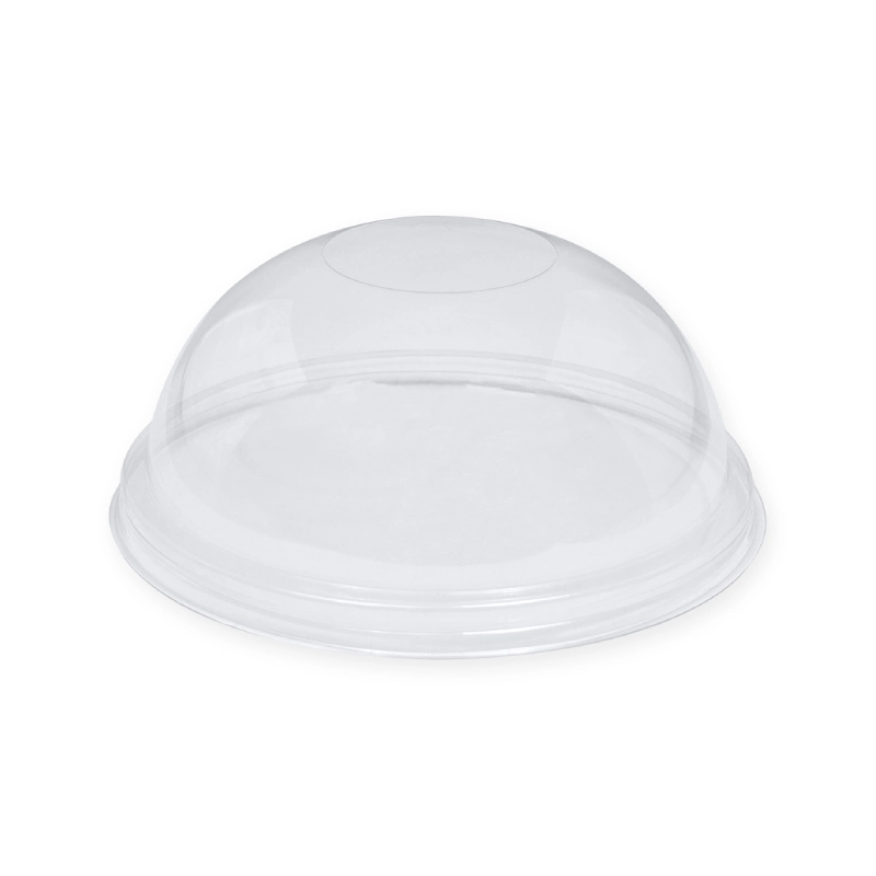 Крышка для стакана прозрачная купол без отверстия