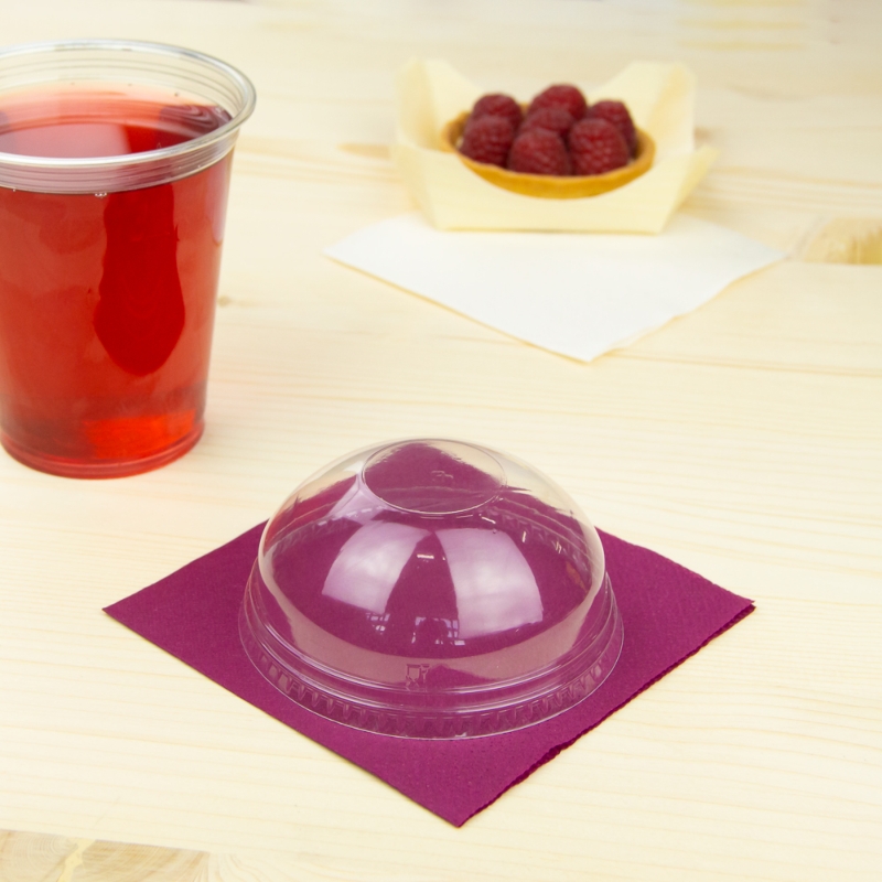 товар Крышка для стакана прозрачная купол без отверстия KRP120