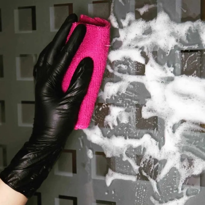 товар Перчатки нитриловые, черные, размер S, неопудренные PEN35583S