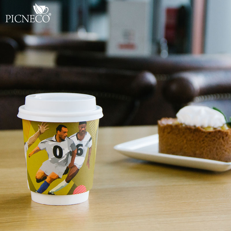 товар Двухслойный бумажный стакан "Футбол", 350 мл (макс. 400 мл) STD0356