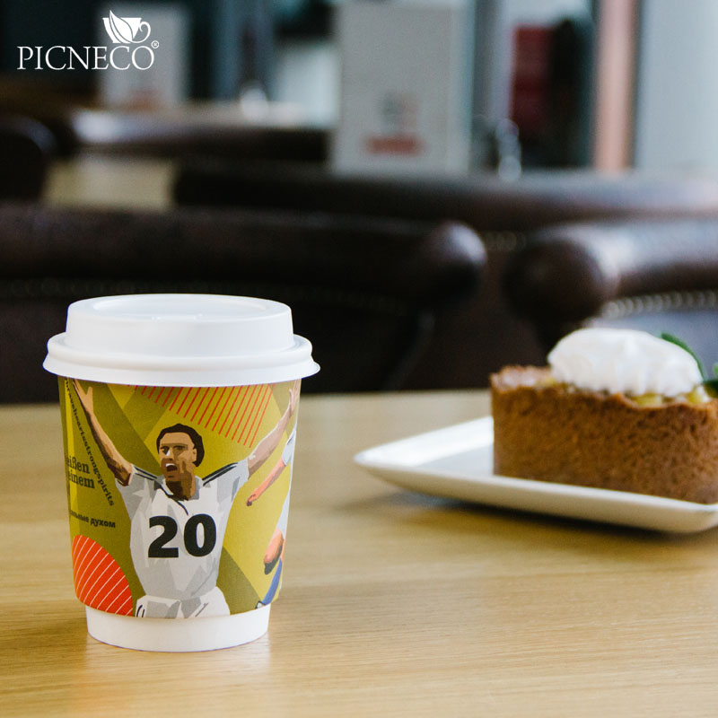 товар Двухслойный бумажный стакан "Футбол", 350 мл (макс. 400 мл) STD0356