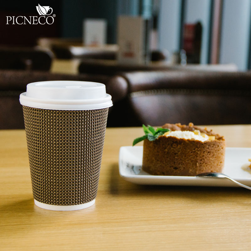 товар Бумажный гофрированный стакан, сетка, 400 мл (макс. 450 мл) STG145ST