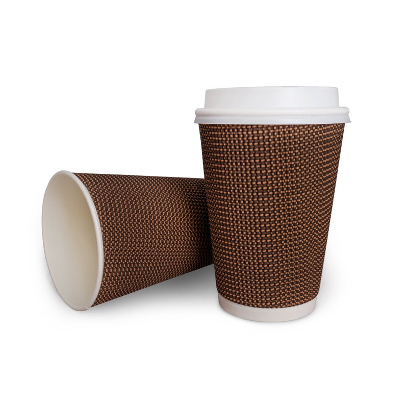 товар Бумажный гофрированный стакан, сетка, 400 мл (макс. 450 мл) STG145ST