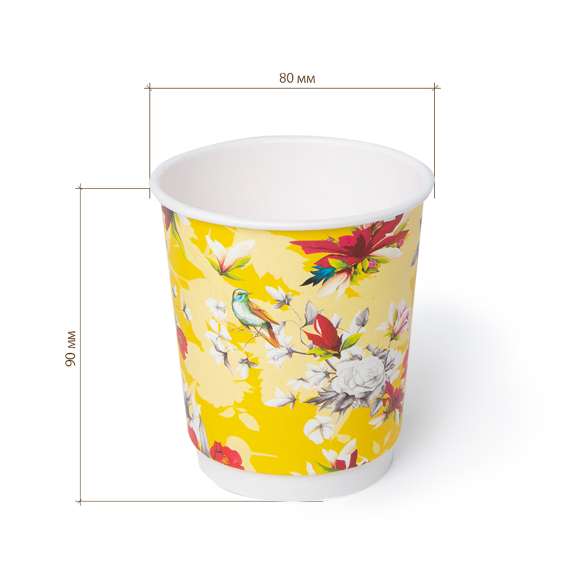 товар Бумажный стакан с рисунком "Китай" 250 мл, двухслойный STD225Ch