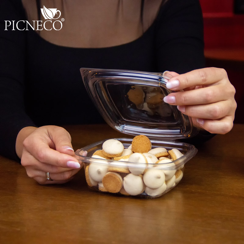 товар Контейнер c крышкой, ПЭТ, 137*142*48 мм, 375 мл, СпК-137 PK13737