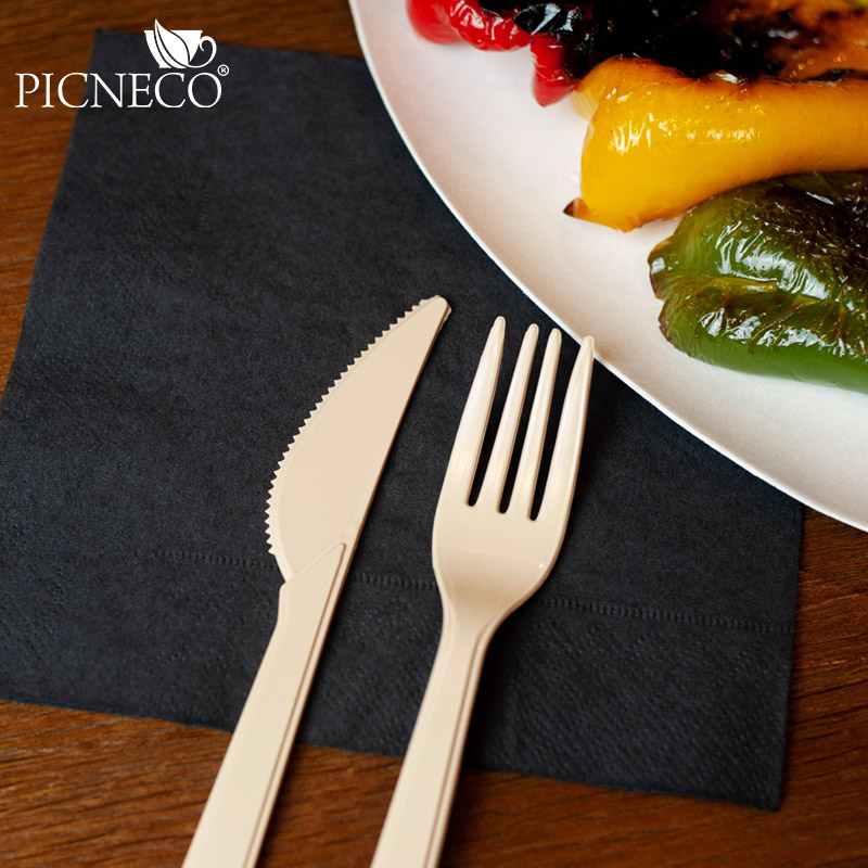 товар Пластиковый одноразовый бежевый нож ПРЕМИУМ, 180 мм SPP203B