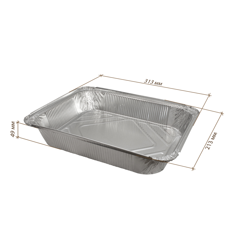 товар Алюминиевая форма, 313*213*49 мм (2235 мл) ALL012