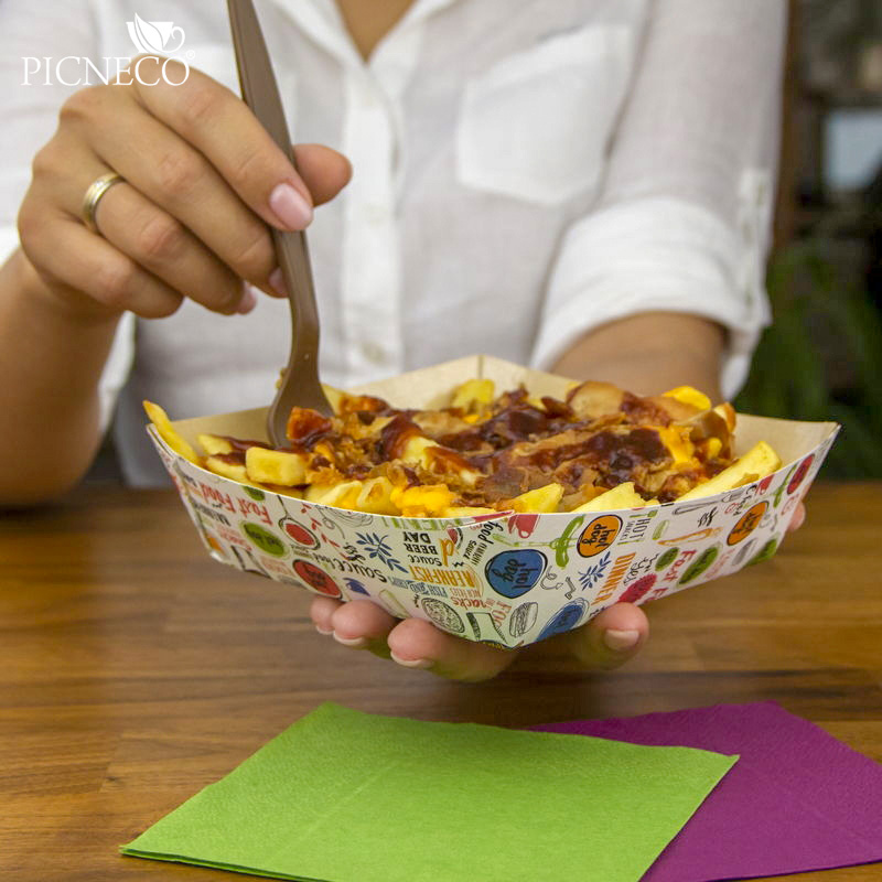 товар Лоток для фастфуда с рисунком, 550 мл BK251D