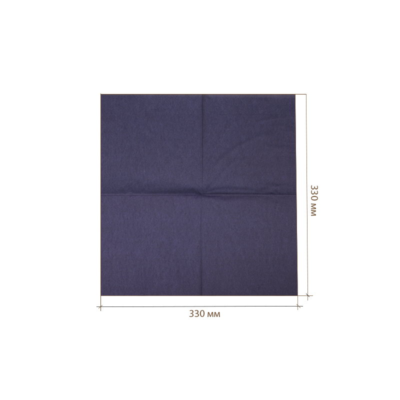 товар Бумажные салфетки "Папирус", синие, 2-слойные, 330*330 мм SL233S
