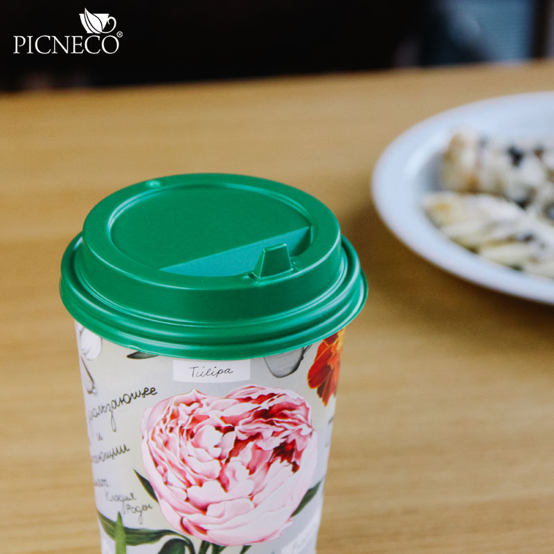 товар Крышка для бумажного стакана, 90 мм, зеленая KRZ190