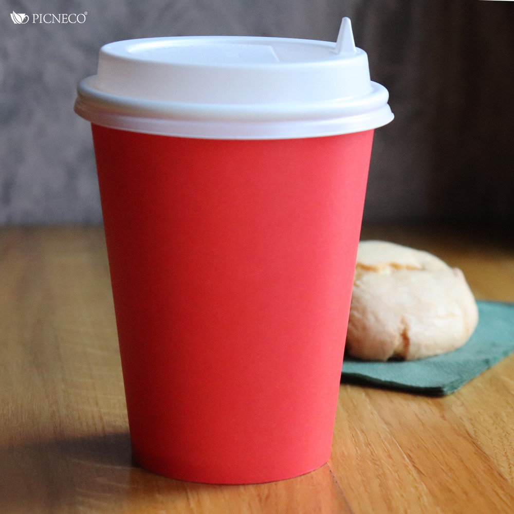 товар Бумажный стакан 350 мл (макс. 400 мл), однослойный, d=90мм, красный STR030