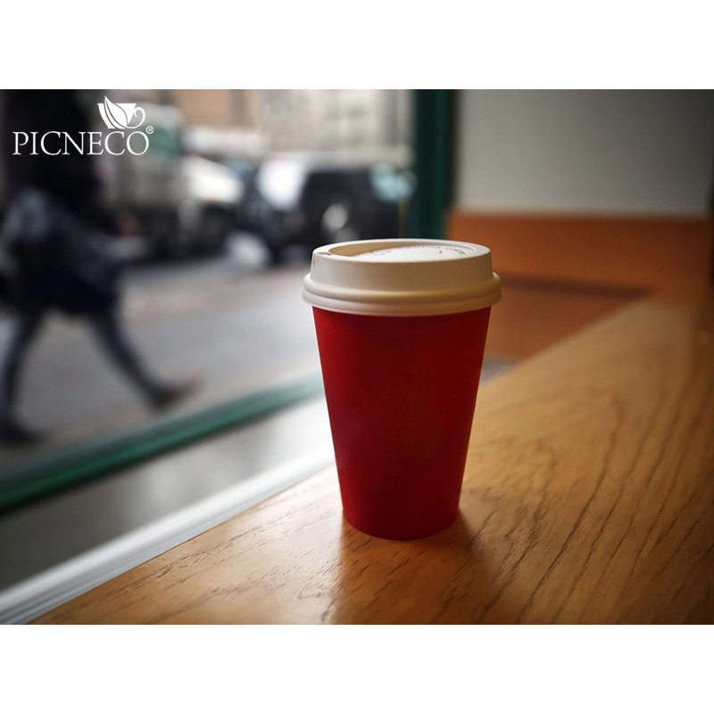 товар Бумажный стакан 350 мл (макс. 400 мл), однослойный, d=90мм, красный STR030