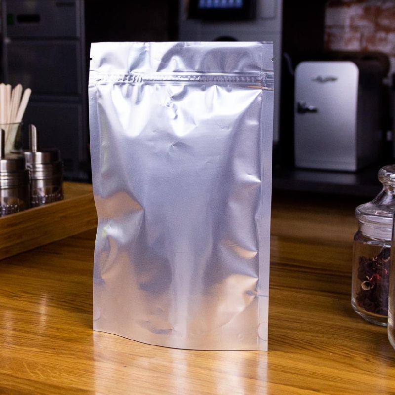 товар Дой-пак металлизированный пакет 150*220 мм, матовый, зип-лок замок ZIP1445