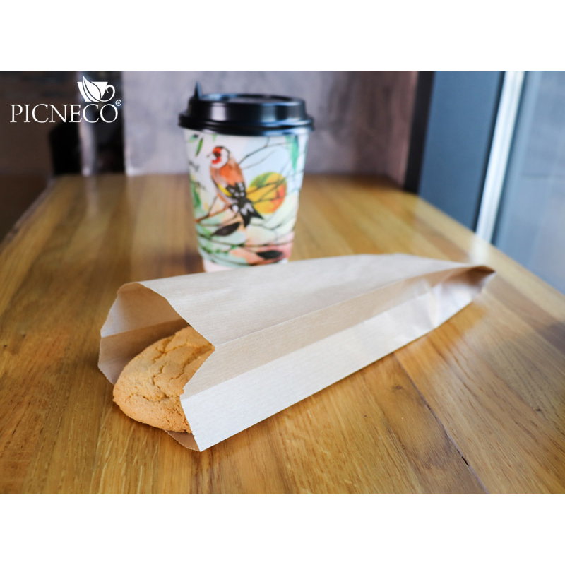 товар Бумажный крафт пакет с плоским дном, плоский пакет, 90*40*260 мм БУН KLD109