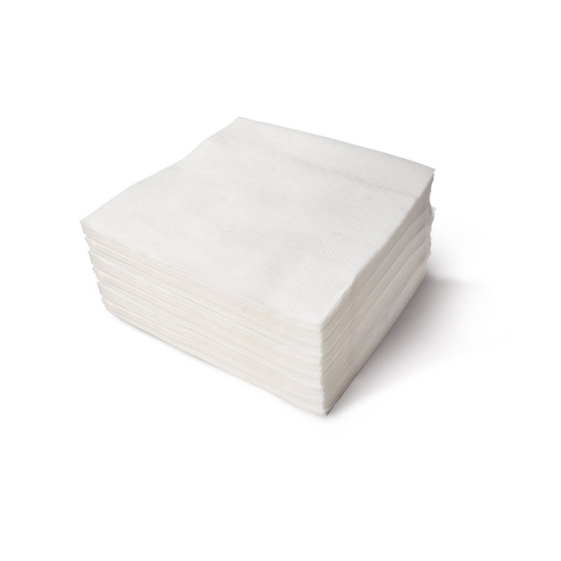 Бумажные салфетки "Папирус" белые, 1-слойные, 330*330 мм