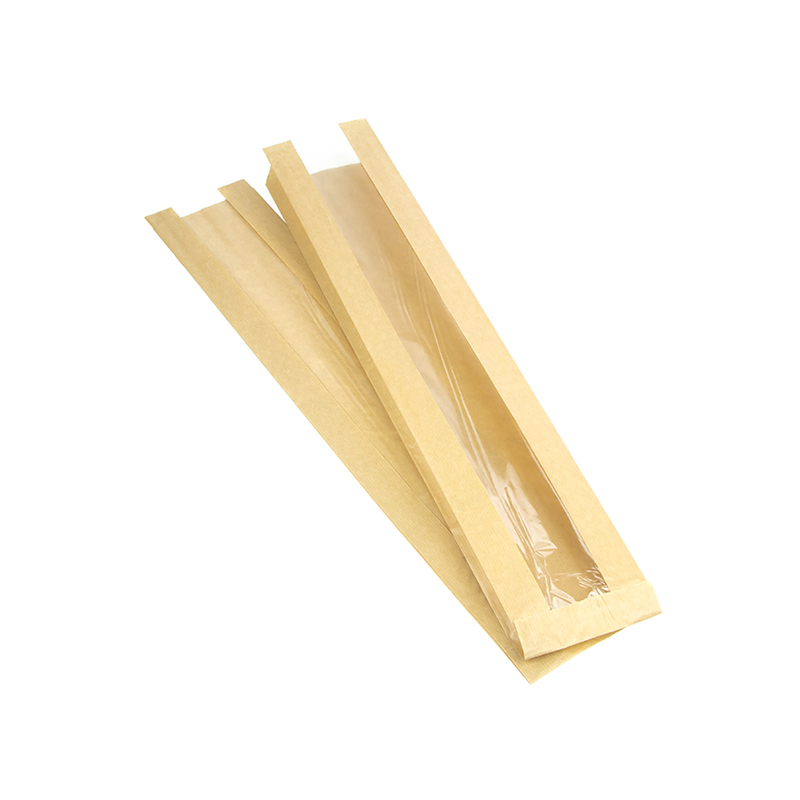 товар Бумажный пакет с плоским дном, 110(окно-45)*50*590 мм, крафт БУН V2-1032